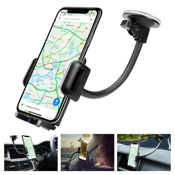 S6 Encust EN-UNI-MOUSEMNT Universal Dashboard Windshield One Touch Foldable Mouse Car Mount Phone Holder Cradle for iPhone 7 SE 6/6s Plus 5s/5c/5 Samsung Galaxy Edge S7 S5 Other Cell Phones 